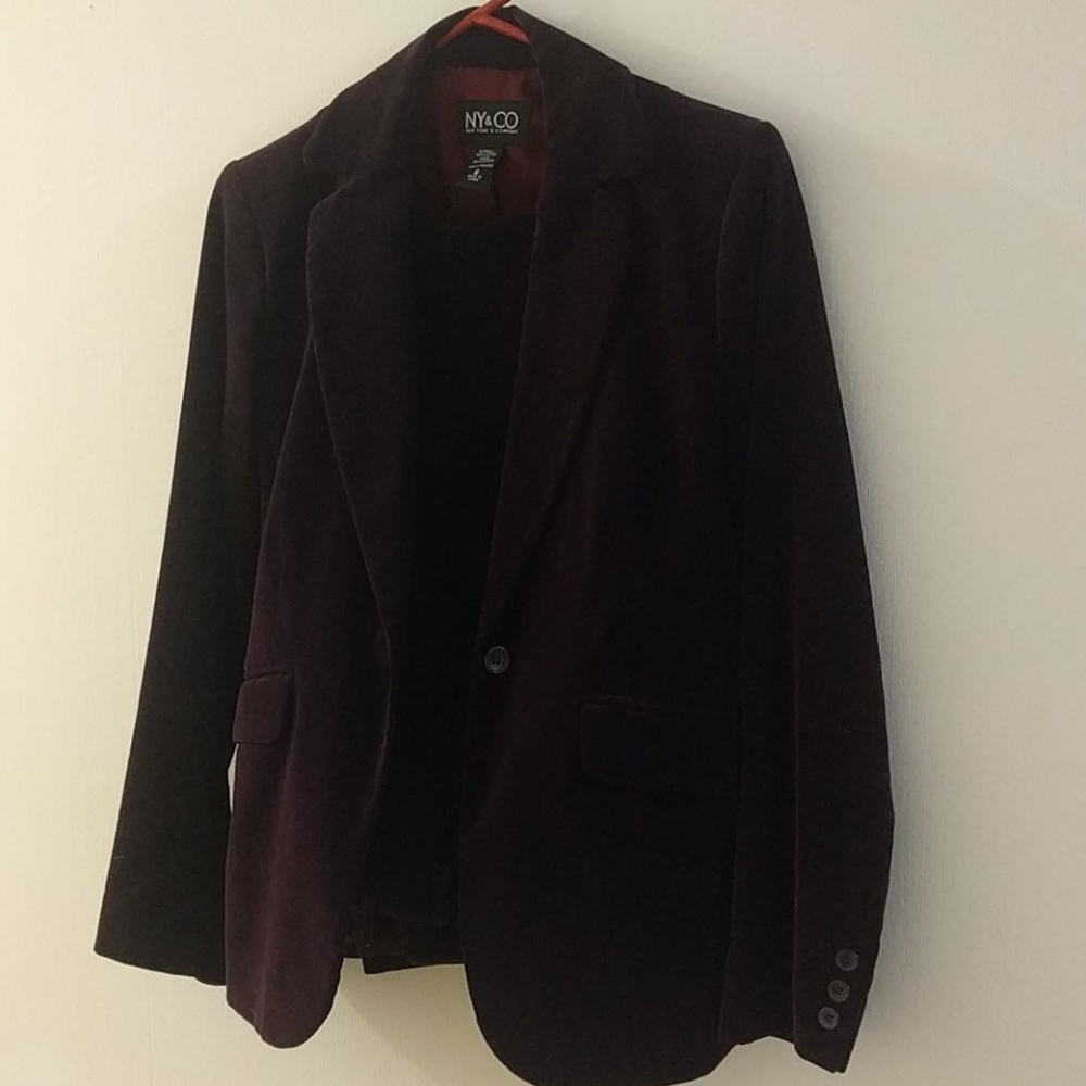 NY&Co Velvet Suit Jacket/Pant set